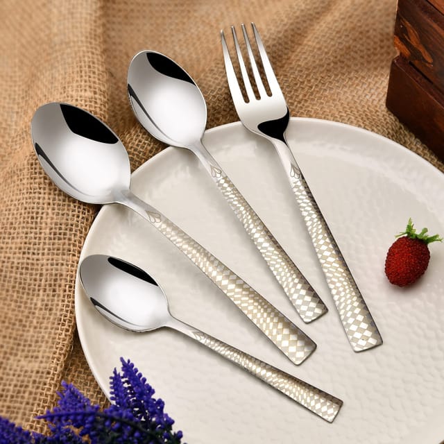 Artifacts Trading Company Rattan Stainless Steel 5 Piece Cutlery Set with Gift  Box | Hawthorn Mall