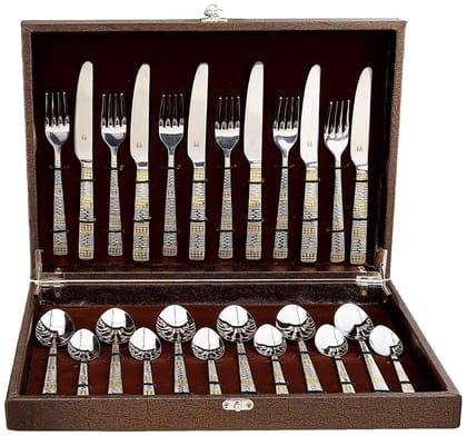 FNS International Pvt Ltd Dorian Baby Spoon Set with Box Packing - 24 Spoons