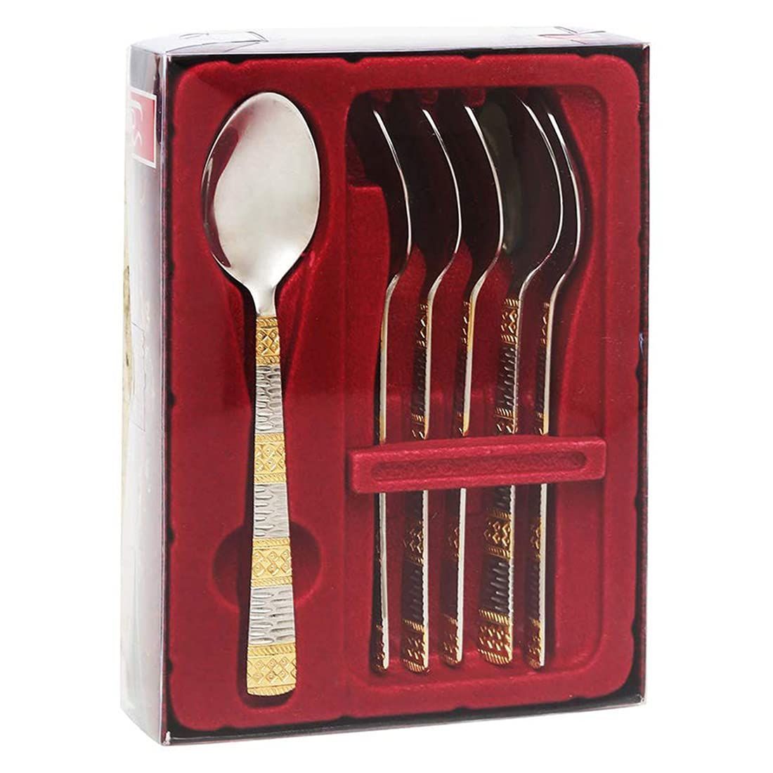 FnS Dorian Gold Plated Dinner Spoon Set of 6 Spoon