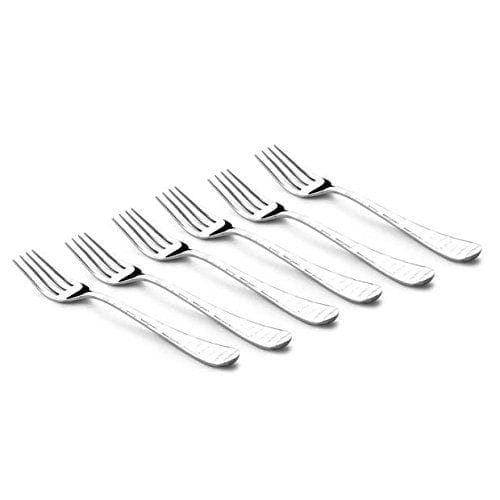 FnS Galaxy Stainless Steel Dinner Fork for Dining Table (6 PCs Dinner Forks)