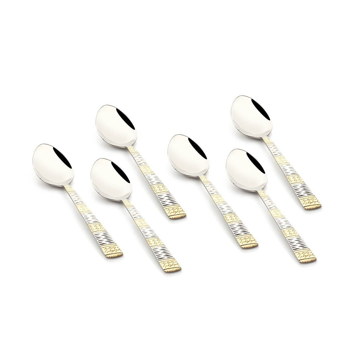 FnS Dorian Tea Spoon 24 Karat Gold Plated (Set of 6)