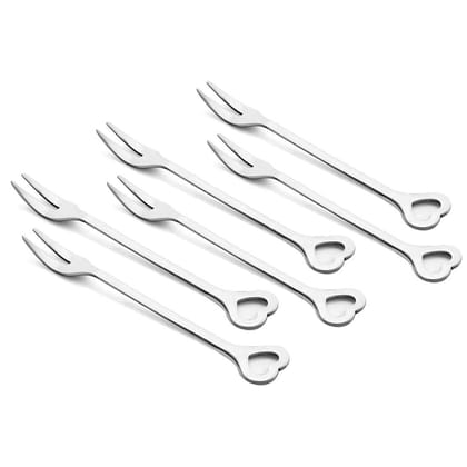 FnS Studio Food Grade Stainless Steel Fruit/Salad Fork (Set of 6)