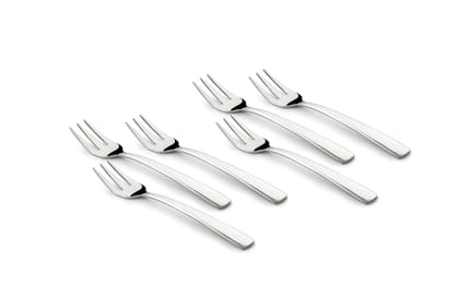 FnS Solo Food Grade Premium Stainless Steel Fruit Fork (6 Fruit Fork)