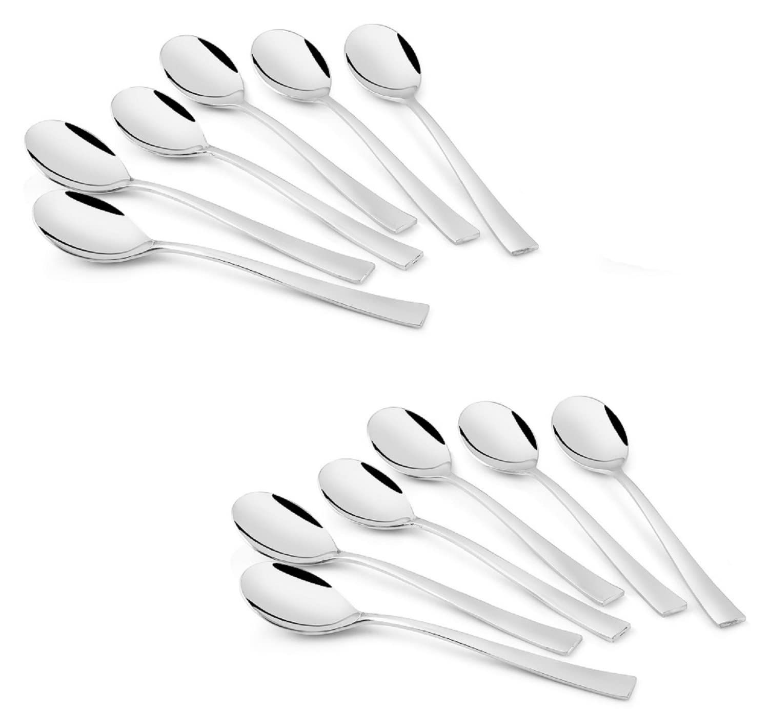 FnS Slimline Food Grade Stainless Steel Dinner Spoon (Set of 12)