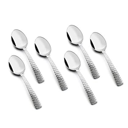 FnS Madrid Hammer Finish on Handle Tea Spoon (Set of 6)