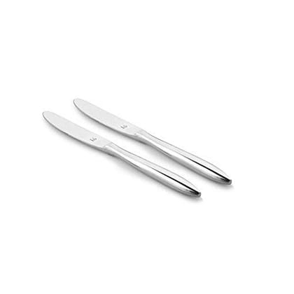 FNS Elan Premium Food Grade Stainless Steel Dinner knife for Dining Table (2 Dinner Knife)