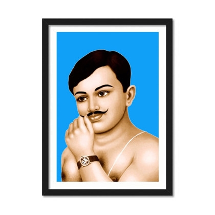 Chandra Shekhar Azad Photo with Frame (12x18 Inch)