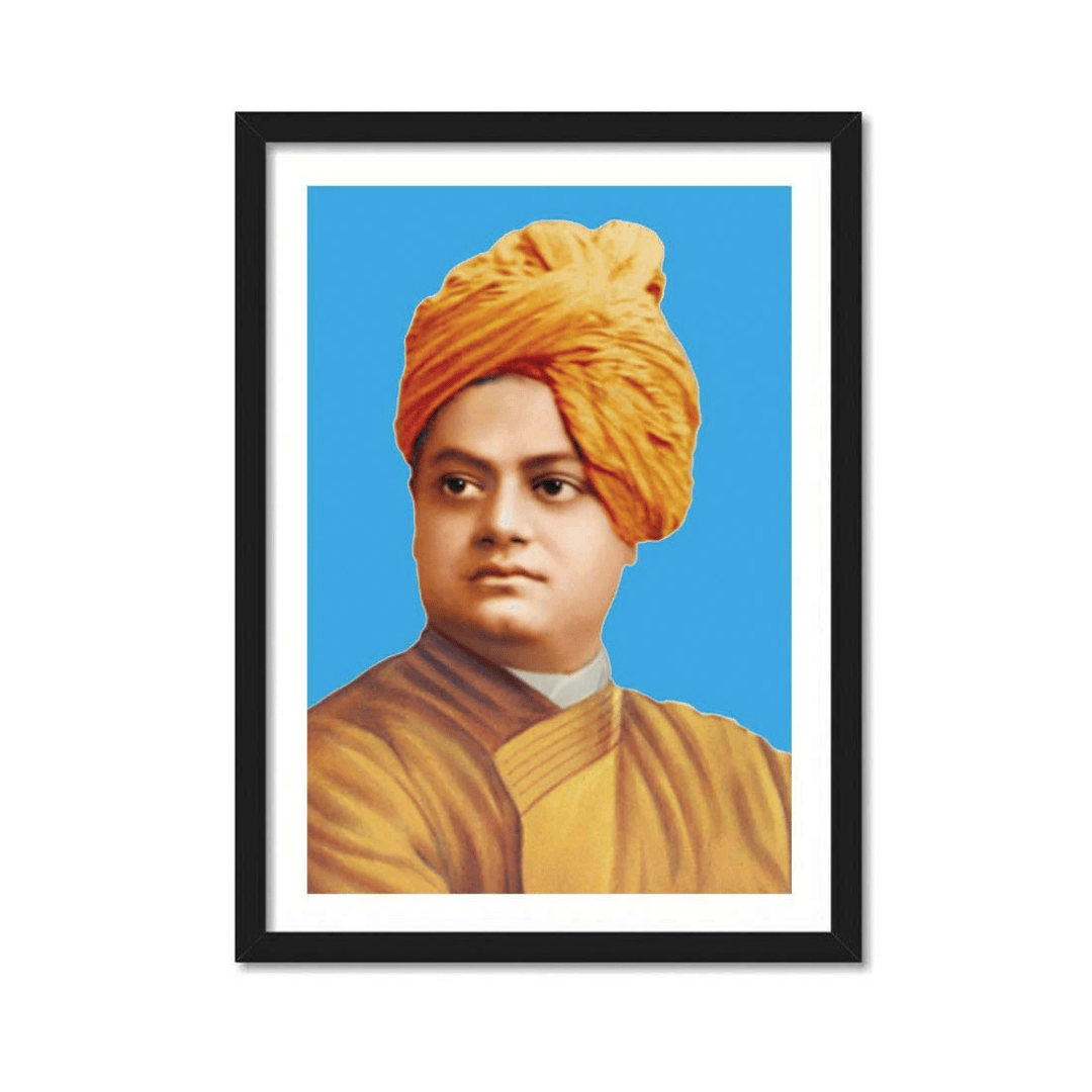 Vivekanand Photo with Frame (12x18 Inch)