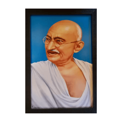 Mahatma Gandhi Photo with Frame (12x18 Inch)
