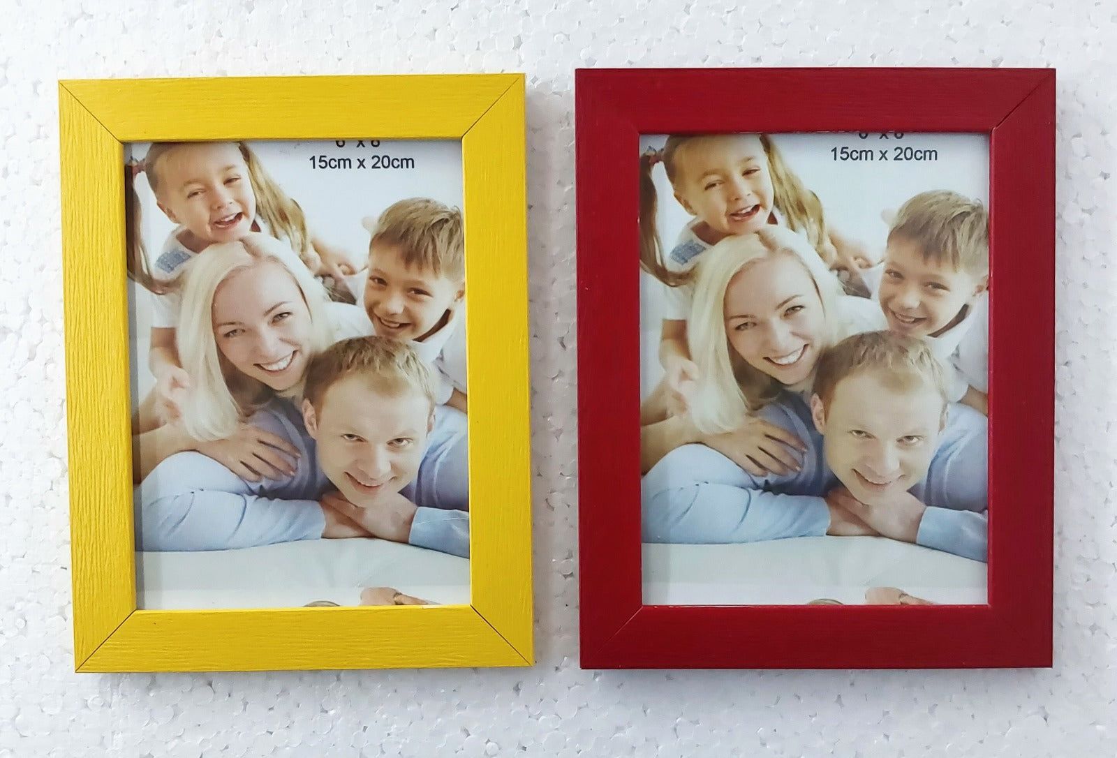 Photo frame 6x8 Inch Color Glass & Synthetic Wood Modern Photo Frames for Table and Wall Hanging ( 1 Pcs )