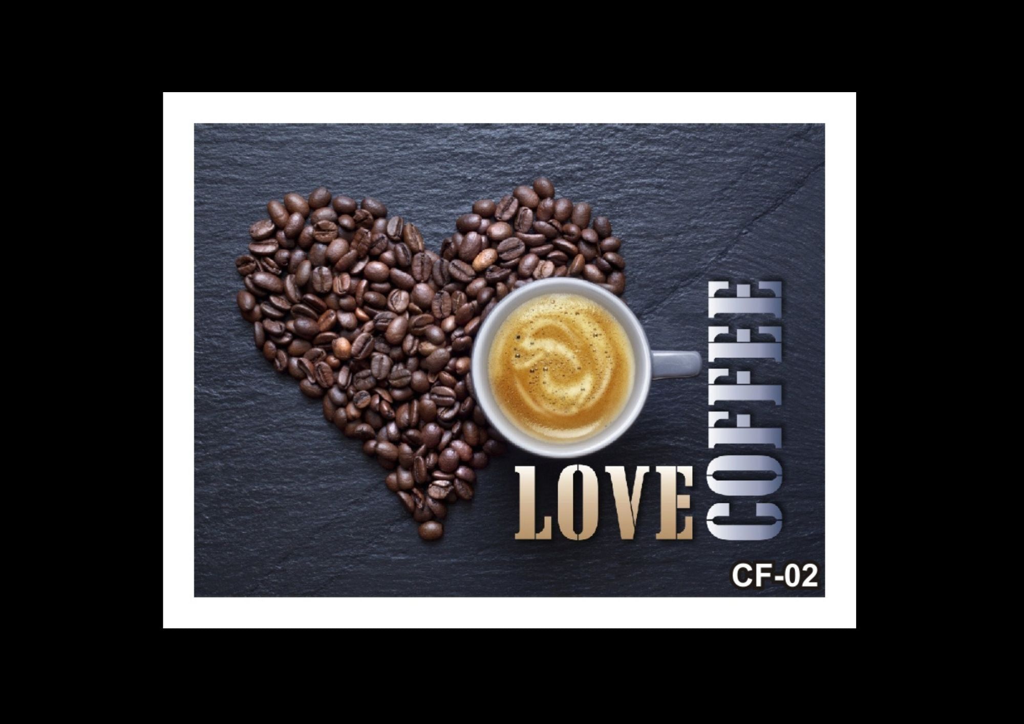 Coffee Quote Laminated with Digital Printing White Framed Wall Decor - Wall Wood Coffee Photo Frame/Art Prints for Dinning Table, Kitchen, Restaurant, Cafe or Eating Area (14 inch x 18 inch)