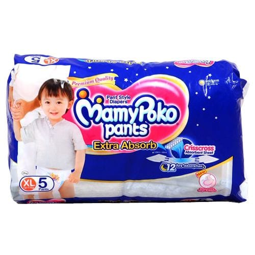 MamyPoko Extra Absorb Diaper Pants (S) 4 pcs - BGStores