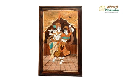 ROSE WOOD PANEL RADHA KRISHNA18X30 INCH