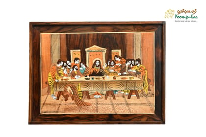 ROSEWOOD PANEL LAST SUPPER 18X30 INCH