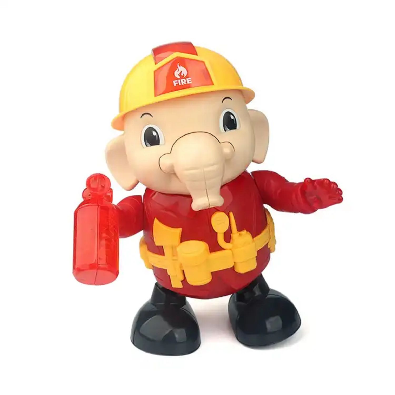 KTRS Enterprise Kids Walking Dancing Musical Light Firefighter Animal Swing Plastic Elephant Toy