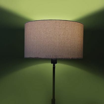 BTR CRAFTS 18" Inches Beige Drum Lampshade, Cotton Fabric.