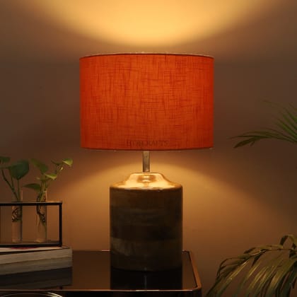 BTR CRAFTS Heavy Wooden Table Lamp (Bulb Not Included)