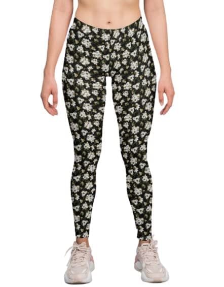 Pieces high waist leggings in floral print | ASOS