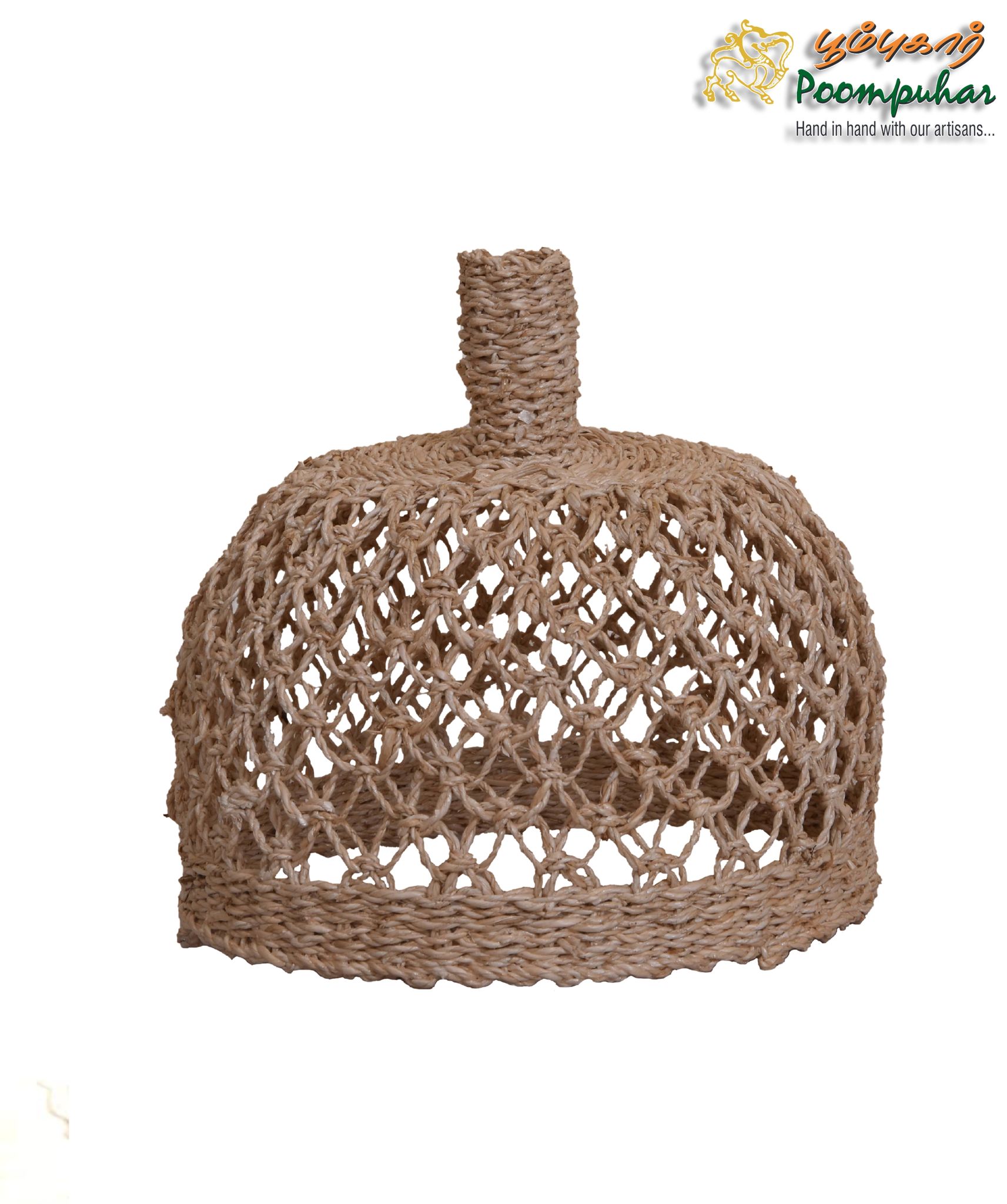 BANANA FIBER SMALL LIGHT PIPE  LAMP L-21CM,H-20CM