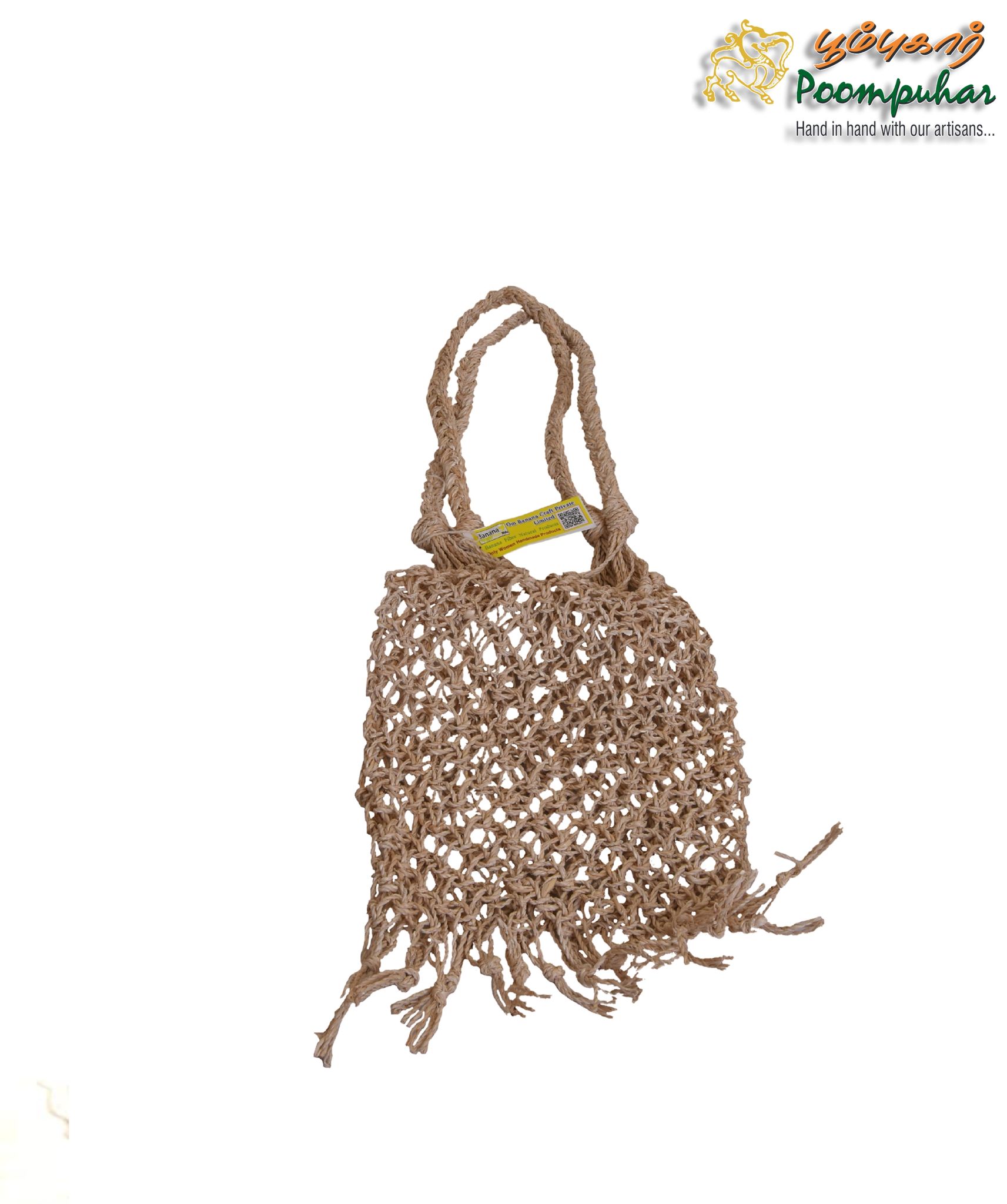 BANANA FIBER FRUIT BAG  L-10CM,H-60CM