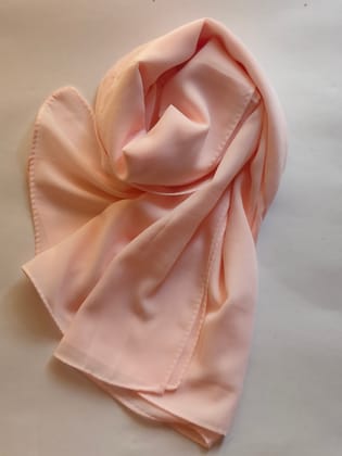 Fashion collection soft Georgette scarf with tube cap in georgette fabric