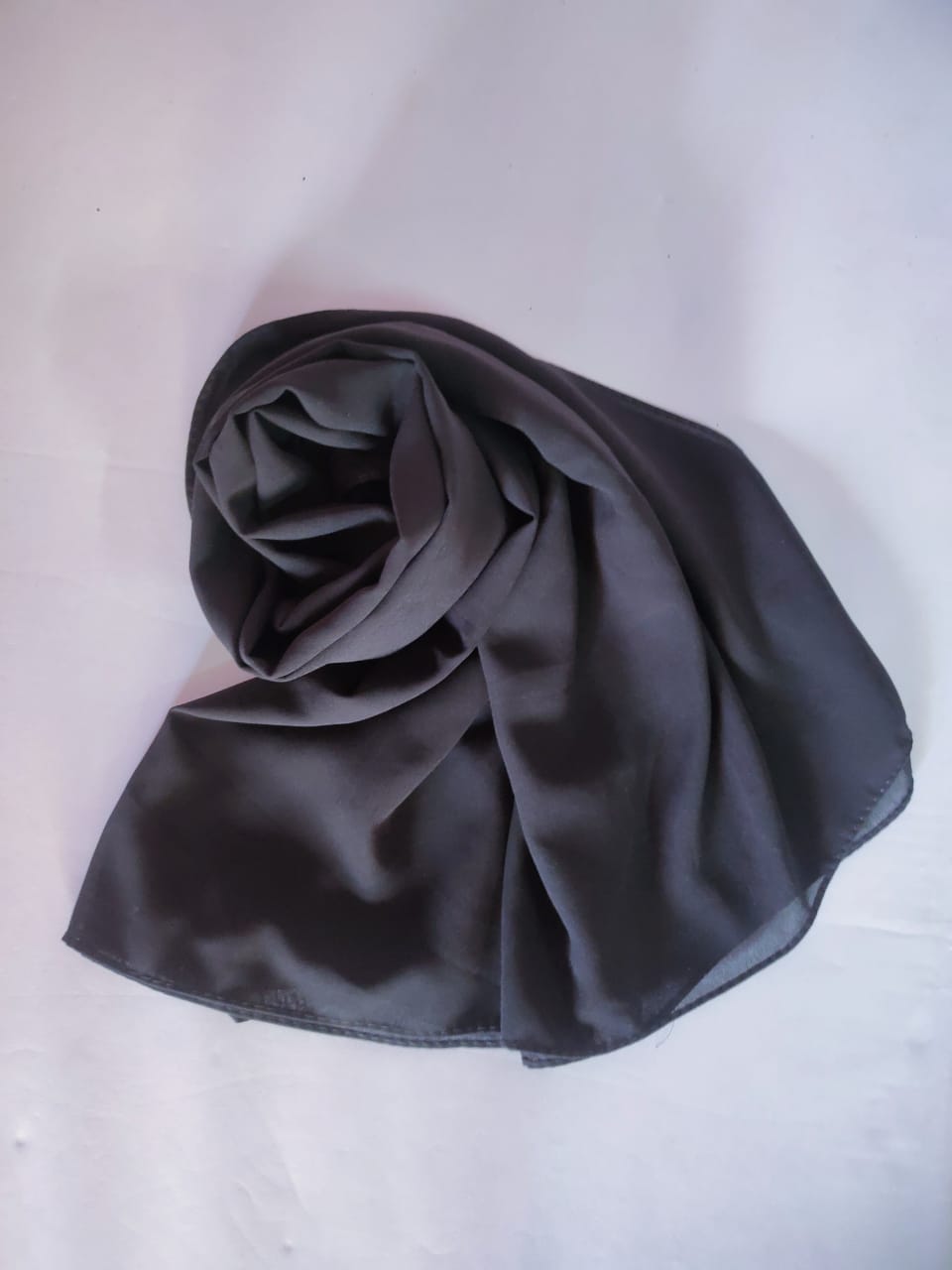 Fashion collection soft Georgette Black colour scarf in georgette fabric