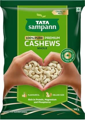 Tata Sampann Premium Quality Kaju, 100% Pure Cashews