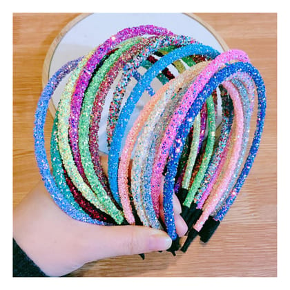 Shinning Glitter Hair bands pack of 6