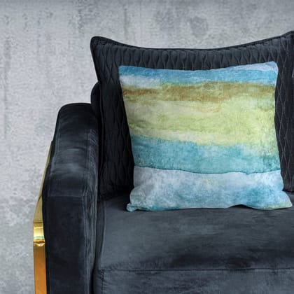 Ocean Crushed Velvet Cushion Cover (16in x 16in)