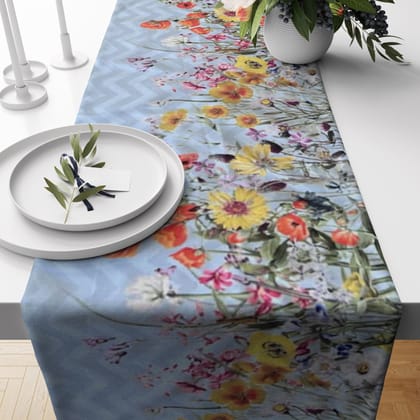 Zigzag Floral Table Runner (13in x 58in or 13in x 72in)
