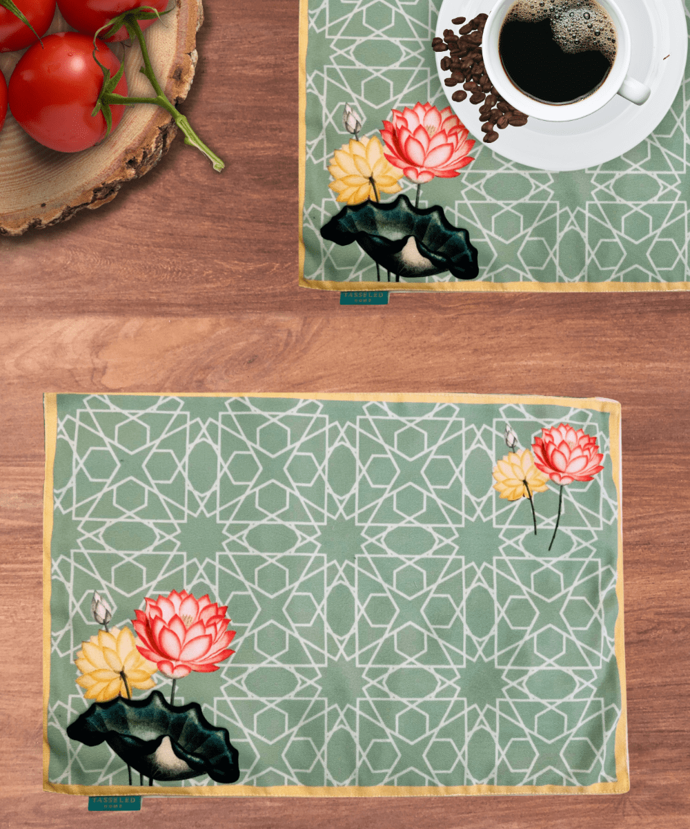 Lattice Lotus Placemat (Set of 4 & 6)