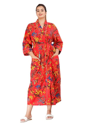 lystmrge Loose Dress Womens Print Kimono Robe India