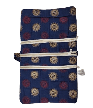 Nirjhari Crafts Handmade 100% Cotton Utility Bag cum Purse