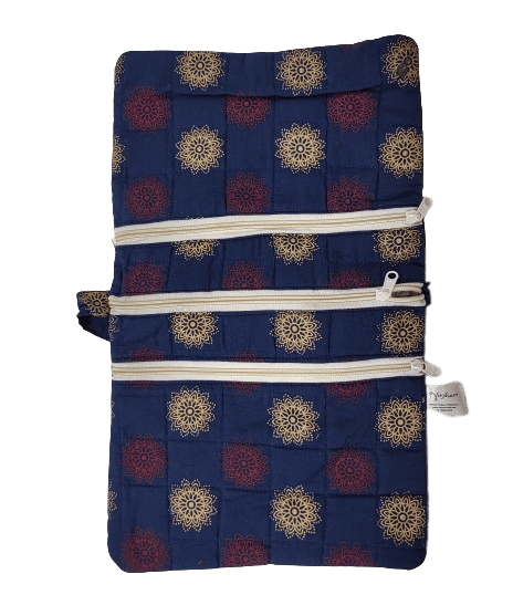 Nirjhari Crafts Handmade 100% Cotton Utility Bag cum Purse