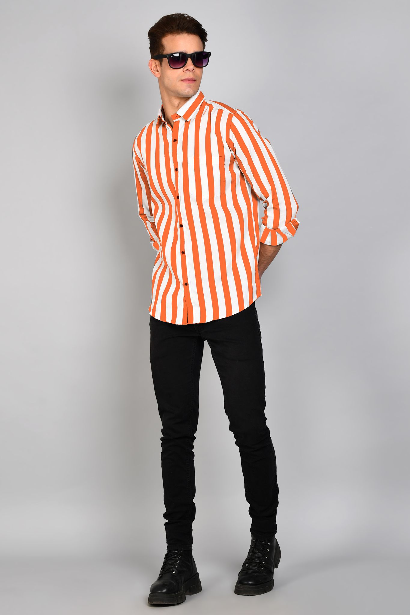 Casual Striped shirt for Men full sleeves