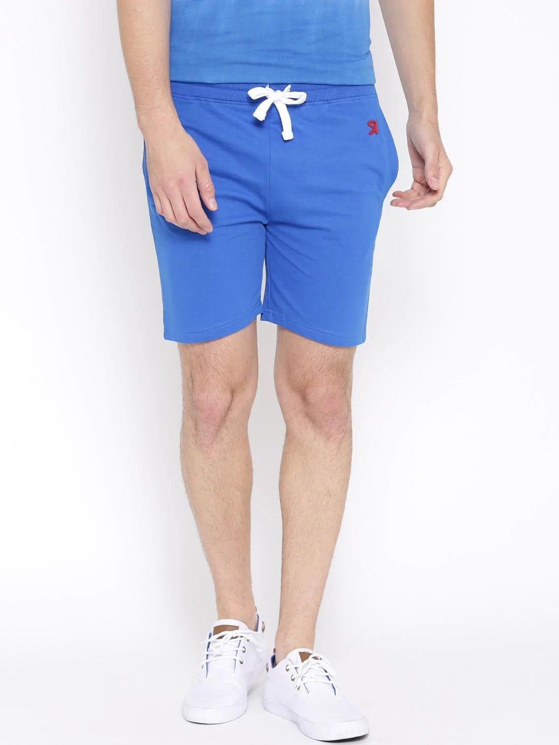 Rodamo Men Blue Slim Fit Shorts