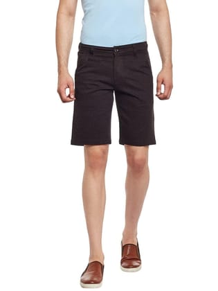 Rodamo Men Black Cotton Shorts