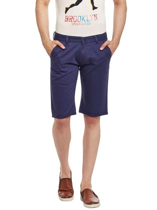 Rodamo  Men Blue Cotton Shorts