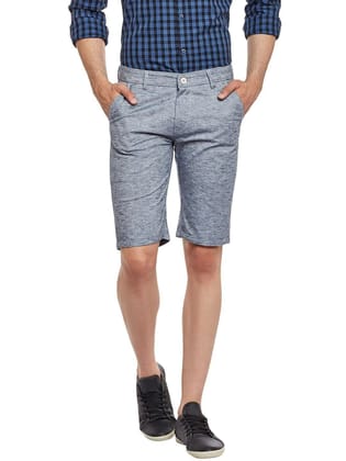 Rodamo  Men Grey Cotton Shorts