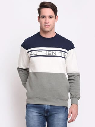 Rodamo Men Multicoloured Colourblocked Sweatshirt