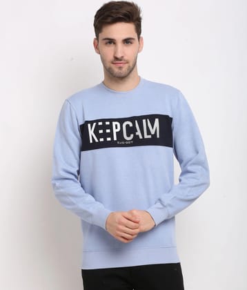 Rodamo Men Blue Printed Sweatshirt