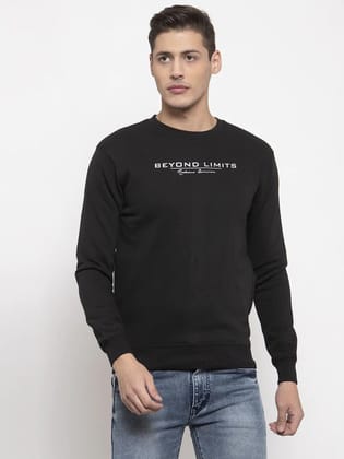 Rodamo  Men Black Printed Sweatshirt