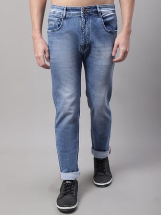 Rodamo Men Mid Rise Heavy Fade Stretchable Cotton Jeans