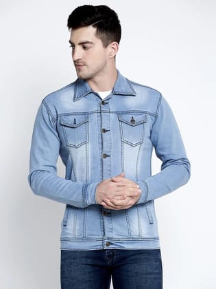 Rodamo Men Blue Denim Jackets