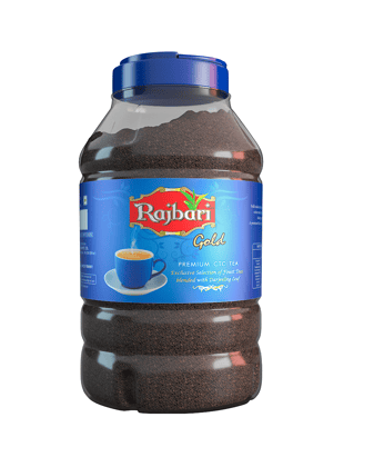 Rajbari Gold 3 Kg | Wholesale Pack | Blended with Aromatic Leaves | Super Saver Tea Plastic Bottle (3 kg)