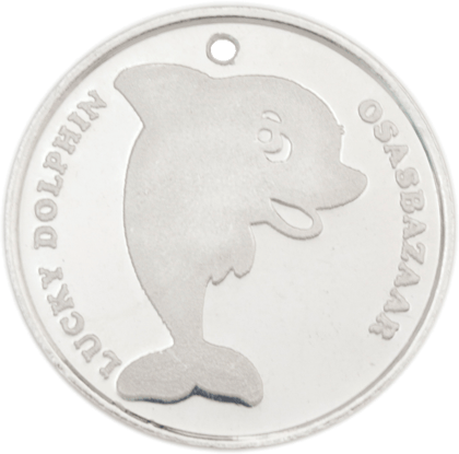 Osasbazaar Silver Coin with Lucky Dolphin - 5 Gram - 99% Pure BIS Hallmarked