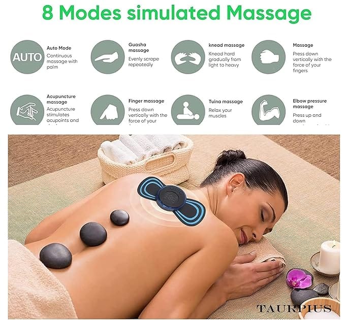 DAYBETTER® Mini Massage Machine mini massager portable rechargeable full body massager for pain relief with 8 Mode Ems neck cervical massager TAR-D-01