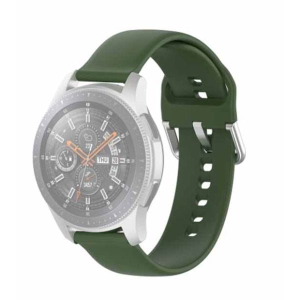 Green Plain Silicone Strap With Stainless steel Buckle For Smart