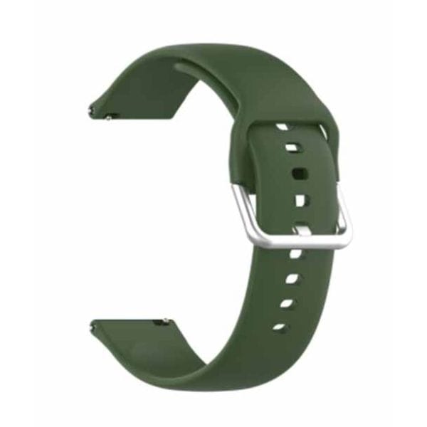 Green Plain Silicone Strap With Stainless steel Buckle For Smart