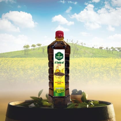 Kachi Ghani Pure Mustard Oil, (1 litre)